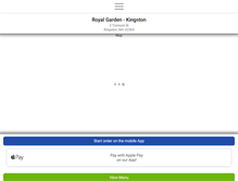 Tablet Screenshot of kingstonroyalgarden.com
